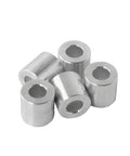 Aluminum Spacer Outer Diameter Half Inch Inner Diameter Quarter Inch Round Unthreaded Standoff Bushing Plain Finish