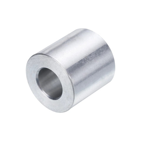 Aluminum Spacer Set Four Pieces Half Inch Bore One Inch Outer Diameter One Inch Length Round Standoffs Plain Finish