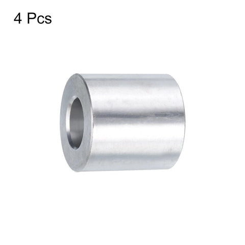 Aluminum Spacer Set Four Pieces Half Inch Bore One Inch Outer Diameter One Inch Length Round Standoffs For Half Inch Screws Bolts And Rods