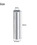 Pro Grade Heavy Duty Aluminum Spacer Set for M5 Screws, 5mm Bore, 10mm OD, 40mm Length, Round Aluminum Standoff Bushing