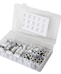 Aluminum Spacer Standoff Bushing Assortment Kit With Three Quarters Inch Outside Diameter And Three Eighths Inch Inside Diameter, 139 Pieces in case