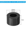 Aluminum Spacer Set Of Eight Round Spacers, Eight Point Two Millimeter Inner Diameter, Sixteen Millimeter Outer Diameter, Ten Millimeter Length, Compatible With One Third Inch And M8 Screws, Bolt Standoff For Mounting product image.