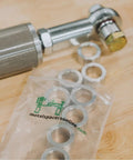 Aluminum Spacer 1 Inch OD X 3 Eighths Inch ID Unthreaded Round Standoff with tool and packaging