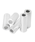 Aluminum Spacer Three Quarters Inch Outer Diameter By 0.40 Inch Inner Diameter, Round Unthreaded Standoff Bushing, Plain Finish, 2 Pack