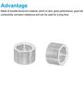 Built Tough M4 Aluminum Spacer Set 10 Pieces 4.1mm ID 6mm OD 4mm Long Fits Five Thirty Second Inch And M4 Screws Silver Aluminum Standoffs