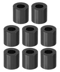 Heavy Duty Aluminum Spacer Set M8 One Third Inch Bolts 8 Pcs, 8.2mm ID X 16mm OD X 16mm Length, Black Round Standoff for Electronics