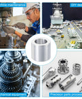 Durable Aluminum Spacer Set M10 3/8 Inch Bolts Standoff 10 Pcs 10.2mm ID x 16mm OD x 15mm Length Round Metal Spacers with applications in machinery and design