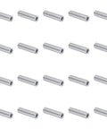 Pro Grade Heavy Duty Aluminum Spacer Set For M5 Screws And Rods, 5mm Bore, 10mm OD, 40mm Length, 20 Pieces, Round Standoff Bushings, Plain Finish