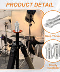 Six Pack 1/4 To 1/4 Camera Spigot Screw Converter on tripod in studio setup, showing aluminum adapter durability