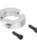 Pack Of Four Split Shaft Collar Bore 14mm Aluminum Alloy Two Halves Clamping Collar For Shaft With 35mm Outer Diameter And 12mm Thickness Plus M4 Set Screws Built To Last Lightweight Yet Sturdy For Precision Machinery And DIY Projects
