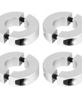 (Pack of 4) Split Shaft Collar Bore 20mm, Aluminum Alloy Two Halves Clamping Collar for Shaft, 40mm OD, 12mm Thickness, with M5 Set Screws