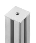 Premium aluminum flat square washer plates for 1-5/8 inch strut channels and 1/4 inch bolts, featuring a 3 mm thick, 40 mm outer size with 8 mm holes, anodized for durable, corrosion resistant solar panel mounting.
