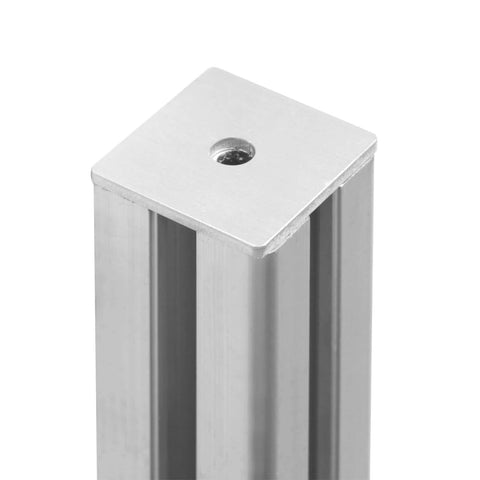 Premium aluminum flat square washer plates for 1-5/8 inch strut channels and 1/4 inch bolts, featuring a 3 mm thick, 40 mm outer size with 8 mm holes, anodized for durable, corrosion resistant solar panel mounting.
