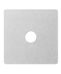Premium aluminum flat square washer plates for 1-5/8 inch strut channels and 1/4 inch bolts, featuring a 3 mm thick, 40 mm size with 8 mm hole.