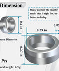 Dimensions of 4 Piece Intermediate Steering Shaft Bushings For Dodge Ram 1500 2003 To 2019 Aluminum 6061 Billet