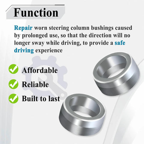 4 Piece Intermediate Steering Shaft Bushings For Dodge Ram 1500 2003 To 2019 Aluminum 6061 Billet steering column bushings function guide