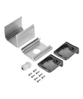 Aluminum Single Hole Switch Button Station Box Workbench Ready With 16mm Button Hole PG7 Cable Gland And Mounting Base components