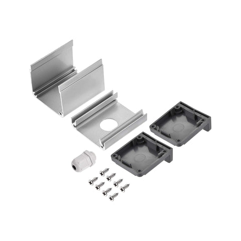 Aluminum Single Hole Switch Button Station Box Workbench Ready With 16mm Button Hole PG7 Cable Gland And Mounting Base components