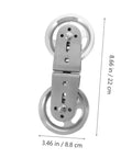 Aluminum Alloy Swivel Groove Pulley for Fitness Equipment Noiseless Wire Rope Lifting Accessory Strength Training Part