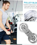 Aluminum Alloy Swivel Groove Pulley for Fitness Equipment Noiseless Wire Rope Lifting Accessory Strength Training Part Heavy Duty Bearing Gym Gear