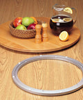 Heavy Duty Lazy Susan Swivel Stand Aluminum Turntable with Smooth 360 Degree Rotation for Large Platforms and Displays