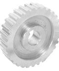 2 Pcs Metal Synchronous Pulley Gear Set for Mini Lathe Drive Wheel Aluminum Alloy 8mm Bore 10mm Shaft close-up view
