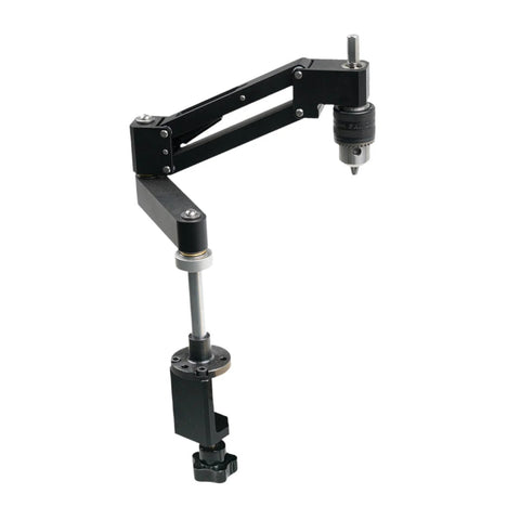 Aluminum Alloy Tapping Arm Cantilever Bracket With Universal Flexible Arm For Drilling And Threading, detached setup view