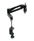 Aluminum Alloy Tapping Arm Cantilever Bracket With Universal Flexible Arm for drilling and threading, shown in a vertical position.