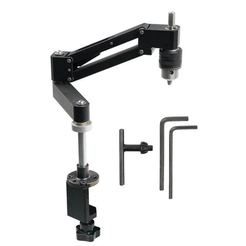 Dual Use Tapping Cantilever Bracket Aluminum Alloy Mount For CNC Machines 130mm Stroke 0 To 44mm Clamp Range