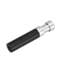 Aluminum 1/4-20 To 3/8-16 Thread Hole Adapter With 15mm Rod For Camera Rig, showing side view of the 50mm long aluminum body.