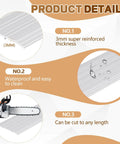 3mm reinforced aluminum 2 Pcs 6" X 1/4" X 36" Door Saddle Threshold showing waterproof surface and cuttable design for flexible use.