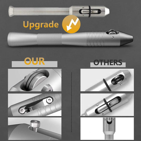 Comparison of efficient TIG pen finger feeder and wide welding rod holder with high-grade aluminum construction, essential TIG welder accessories, Sonnler.