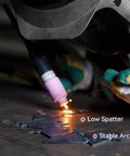 ER4043 Aluminum TIG Welding Rod Filler Wire For Aluminum Alloys, Three Thirty Second Inch Diameter, in use with low spatter shown
