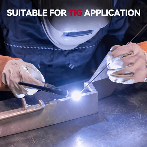 TIG welding process using ER4043 Aluminum TIG Welding Rod Filler Wire for Aluminum Alloys, smooth weld on metal surface