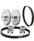 Aluminum pulleys and belts for utility cart assembly with 8 mm platform for home, warehouse, and delivery jobs.