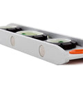 Side view of Built Tough 9 Inch Extruded Aluminum Torpedo Level With Three Rare Earth Magnets BrightView Vials For 0 90 45 Degree Layouts