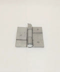 Aluminum Trailer Door Butt Hinge 5 By 4.75 Inch Heavy Gauge Welded Removable Pin With Cotter Pin resting on a white background