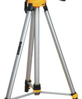 Lightweight aluminum laser level tripod with 1/4-20 mount delivers steady, precise alignment on walls and ceilings; collapsible legs