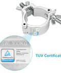 20 Pack 2 Inch Aluminum Truss Lighting Clamps O Clamp Stage Lighting Mounts for Moving Heads TUV Certified close-up