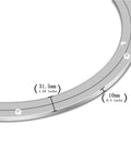 Close-up of Heavy Duty Aluminum Turntable Bearing 20 Inch Swivel Plate with dimensions for dining tables and workbenches.