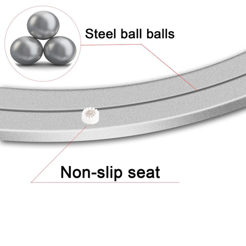 Close-up of Heavy Duty Aluminum Turntable Bearing 20 Inch Swivel Plate with polished steel ball bearings and non-slip seat
