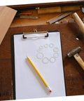 Aluminum Crush Washer Set With 200 Pieces Heat Resistant Oil Drain Plug Gaskets For Industrial Maintenance displayed on clipboard