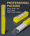 E4043 Aluminum Welding Rods 1 lb 1/8 in by 14 in AWS A5.3 Class E4043 in yellow case for easy storage and protection.