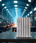 6 Piece Low Temperature Universal Welding Rods Set for Aluminum and Metals on workbench in industrial setting