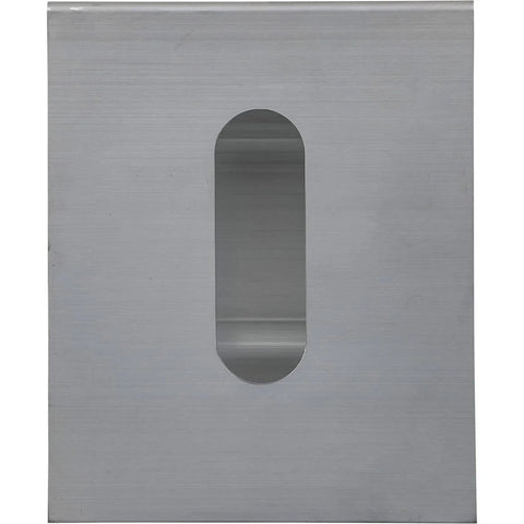 Front view of Heavy Duty Aluminum Wheel Chock For Trucks And Semis With Ribbed Slope For Maximum Grip And Secure Parking On Snow And Ice 6 X 8.75 X 5.86 Inch By Buyers Products.