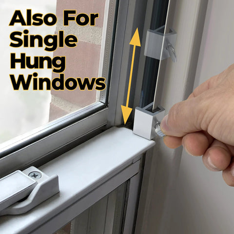 Installing 10 Pack Adjustable Aluminum Window Locks For Vertical And Horizontal Windows No Drill Install Secure Sliding Track Lock 28-36mm