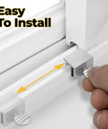 10 Pack Adjustable Aluminum Window Locks For Vertical And Horizontal Windows No Drill Install Secure Sliding Track Lock 28-36mm Clearance