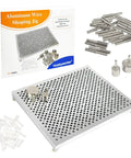 Aluminum Wire Bending Jig For Jewelry Making And Wire Wrapping 677 Hole Reusable Tool with 30 metal pins and packaging