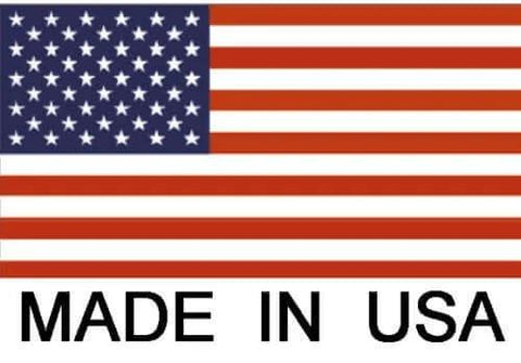 American flag with text 'Made in USA' below.