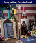NIST traceable hydrometer kit USA with test jar and bottles; ideal for homebrew and wine making; precise gravity readings.